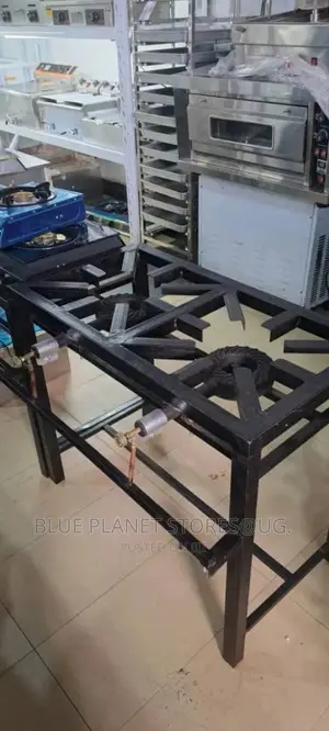 Double Commercial/Industrial Gas Burners \\ Hard Metal Body.