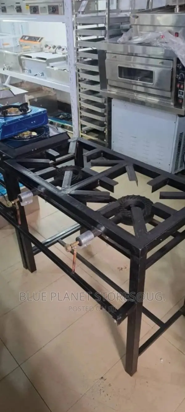 Double Commercial/Industrial Gas Burners \\ Hard Metal Body.