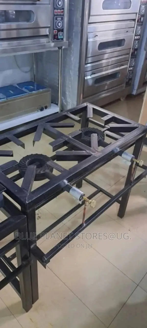 Double Commercial/Industrial Gas Burners \\ Hard Metal Body.