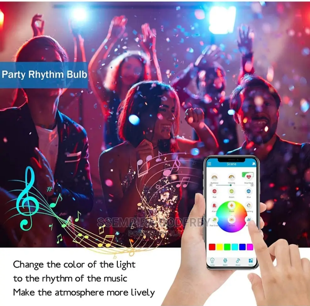 LED RGB BUIB Light Smart Bluetooth Music Speaker
