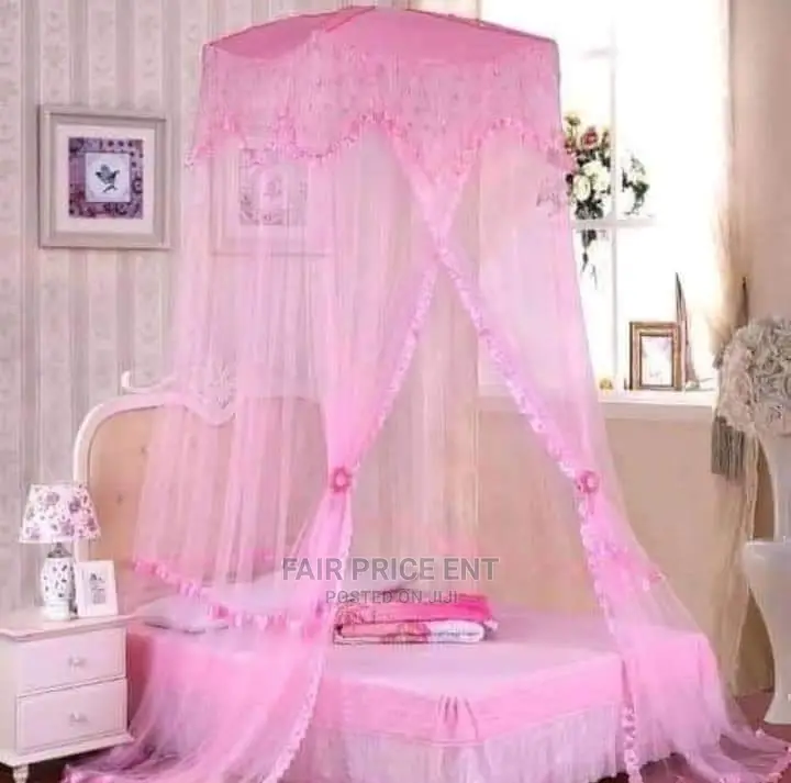 Executive 3 Decker Mosquito Nets.Free Size.( Pink)