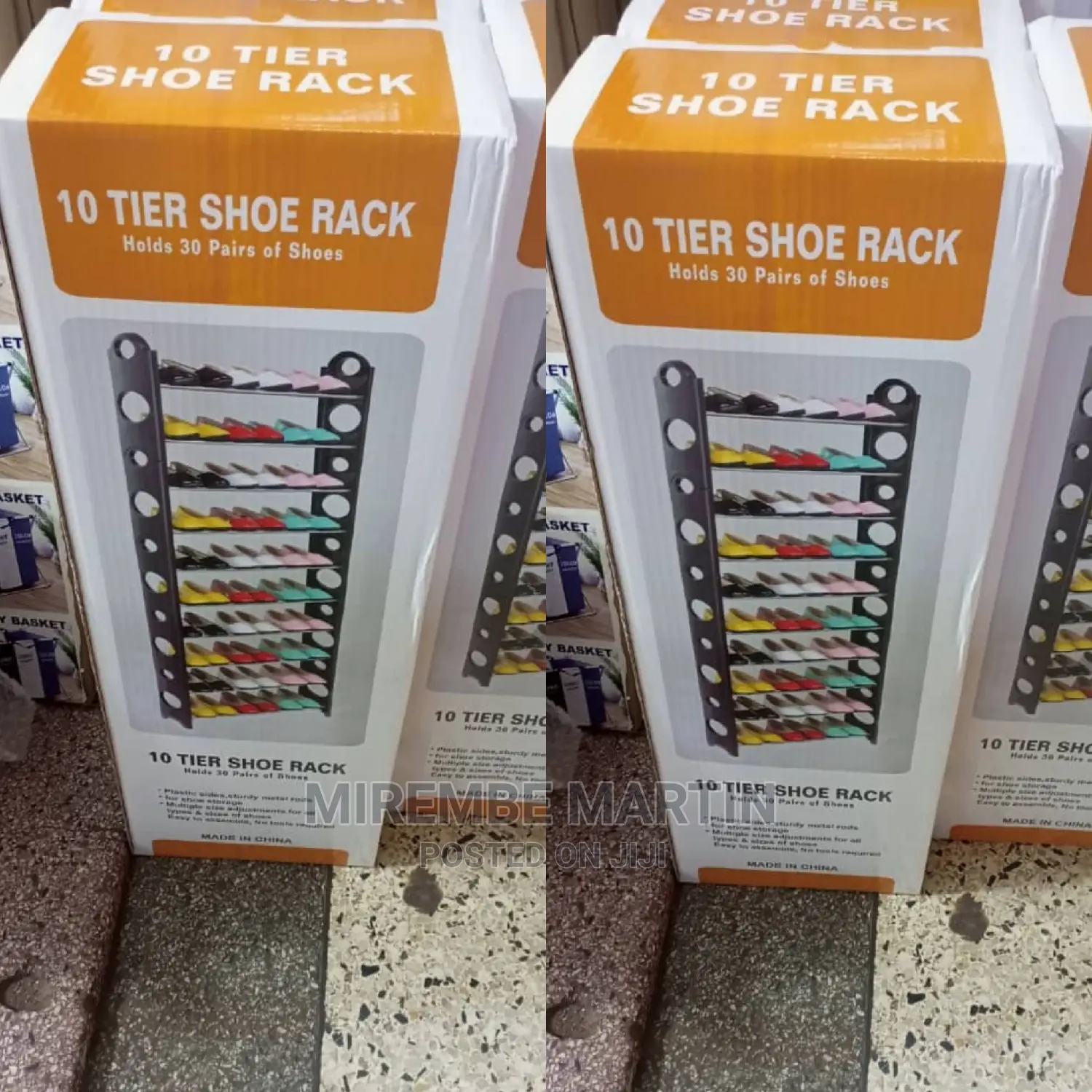 Metallic Shoe Rack