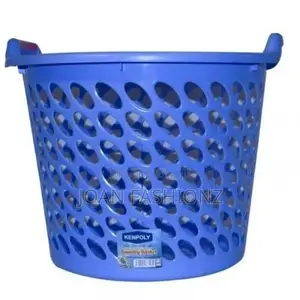 Kenpoly Plastic Laundry Basket-Colour May Vary
