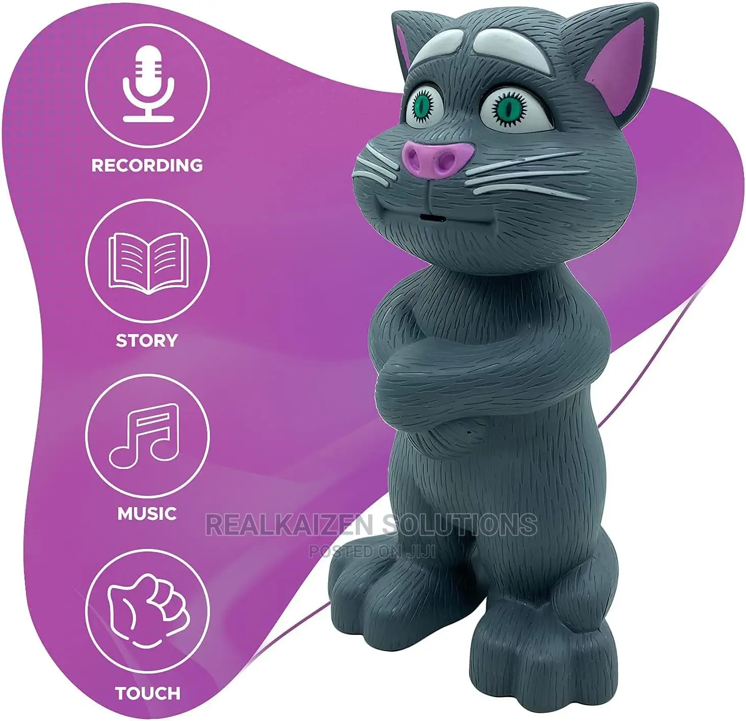 Kids Toy Intelligent Talking Tom Cat Recording Story Songs