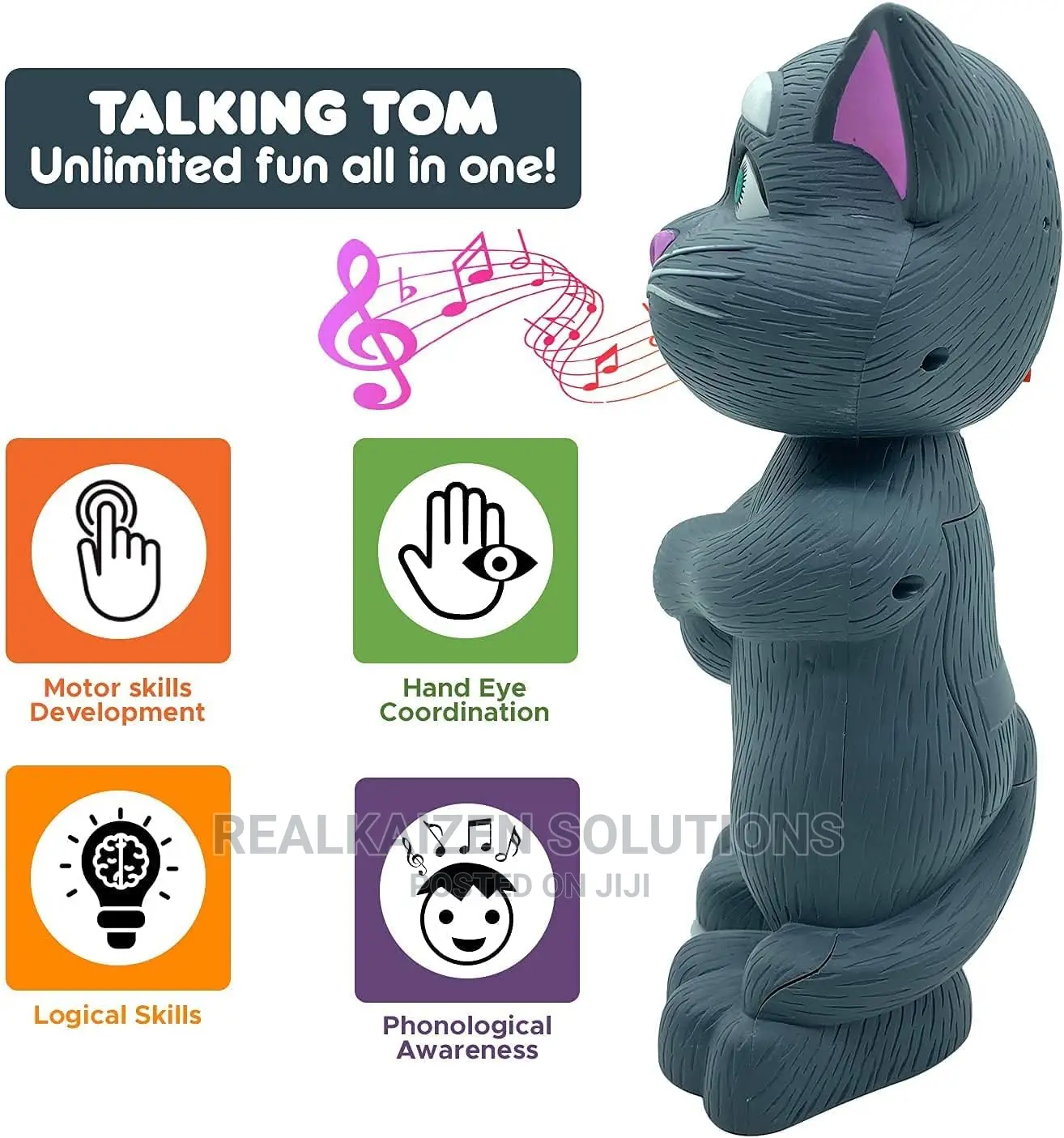 Kids Toy Intelligent Talking Tom Cat Recording Story Songs