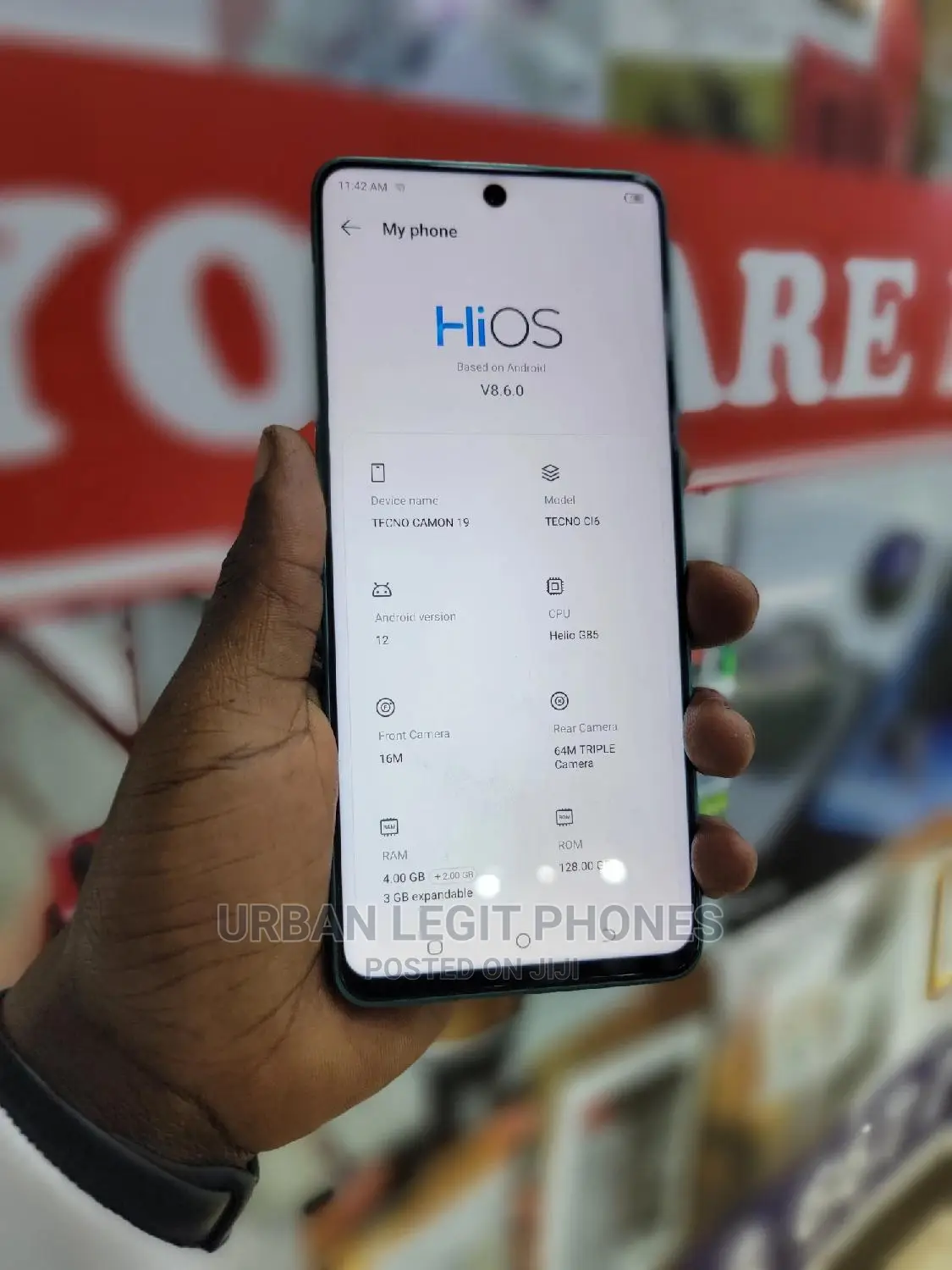 Tecno Camon 19 128 GB Green