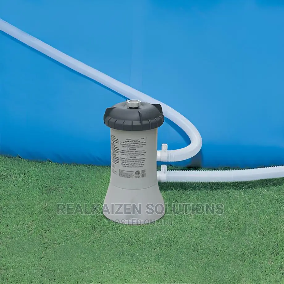 INTEX Round Metal Frame Pool Set With Filter Pump 3.7m