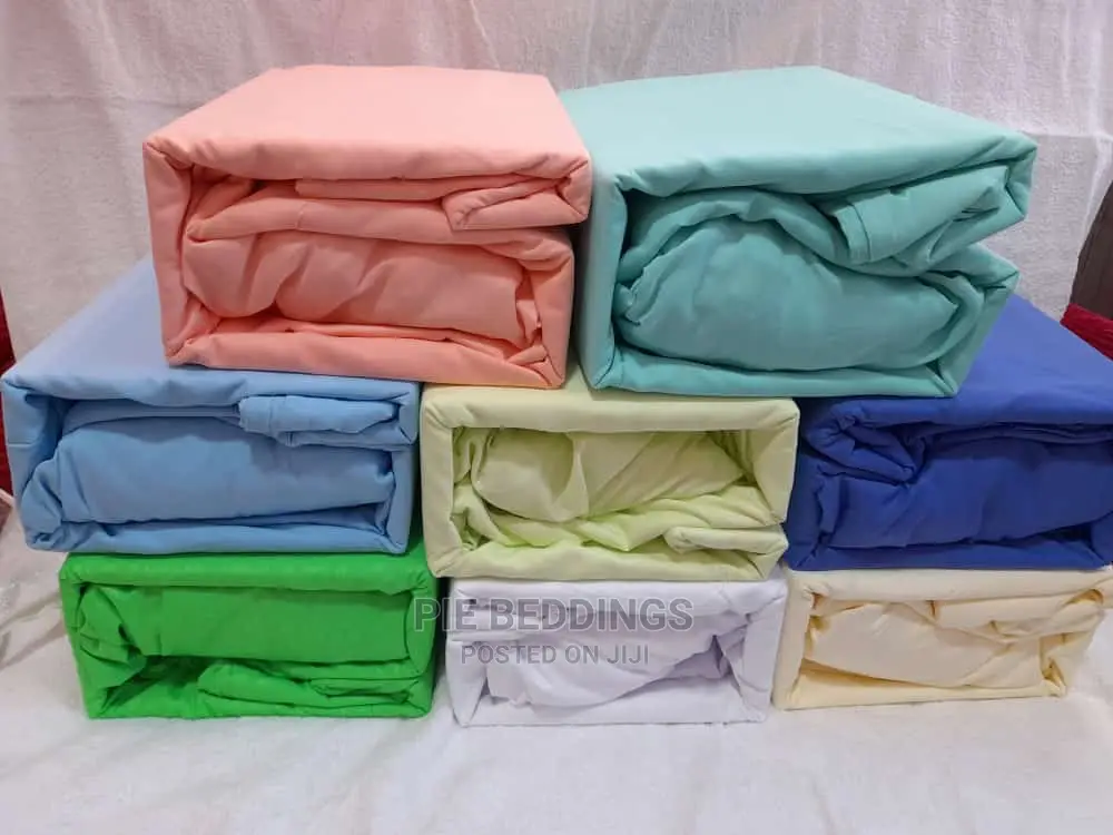 Plain Fitted Bedsheets for 5×6 and 6×6