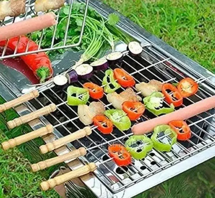 Wooden Handle Roasting BBQ Skewers