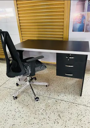 Black Desk and Chair