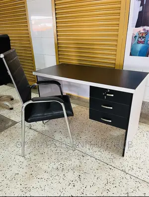 Desk (Black) and Chair