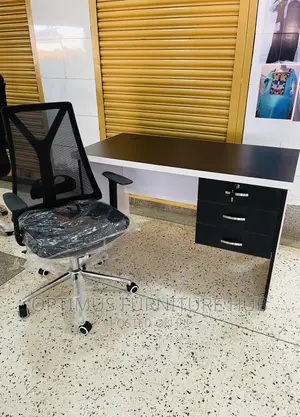 Black Desk and Chair