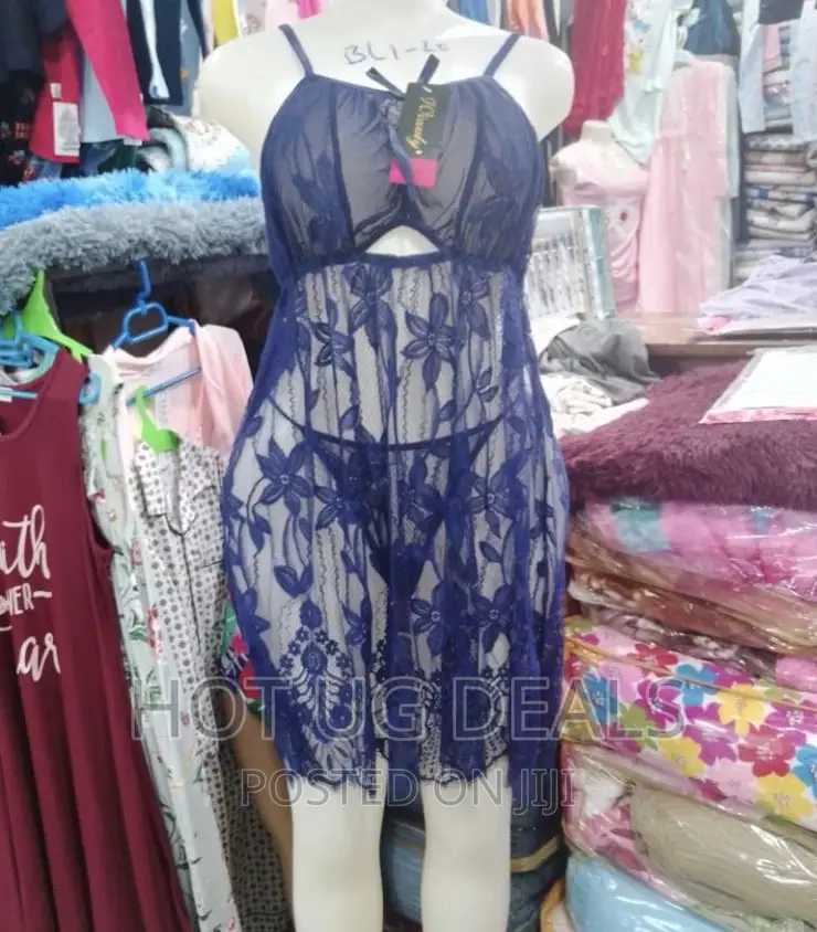 Ladies Night Dress With Floral Detail - Multidesign