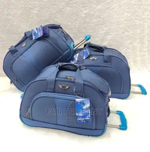 Original Trolley Traveling Bag. Medium.( Blue)