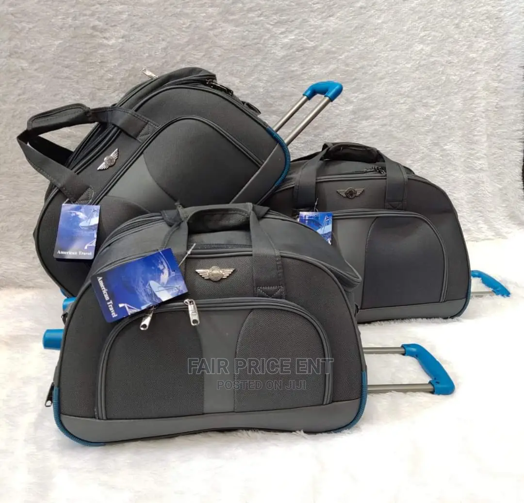 Original Trolley Traveling Bag. Medium.( Blue)
