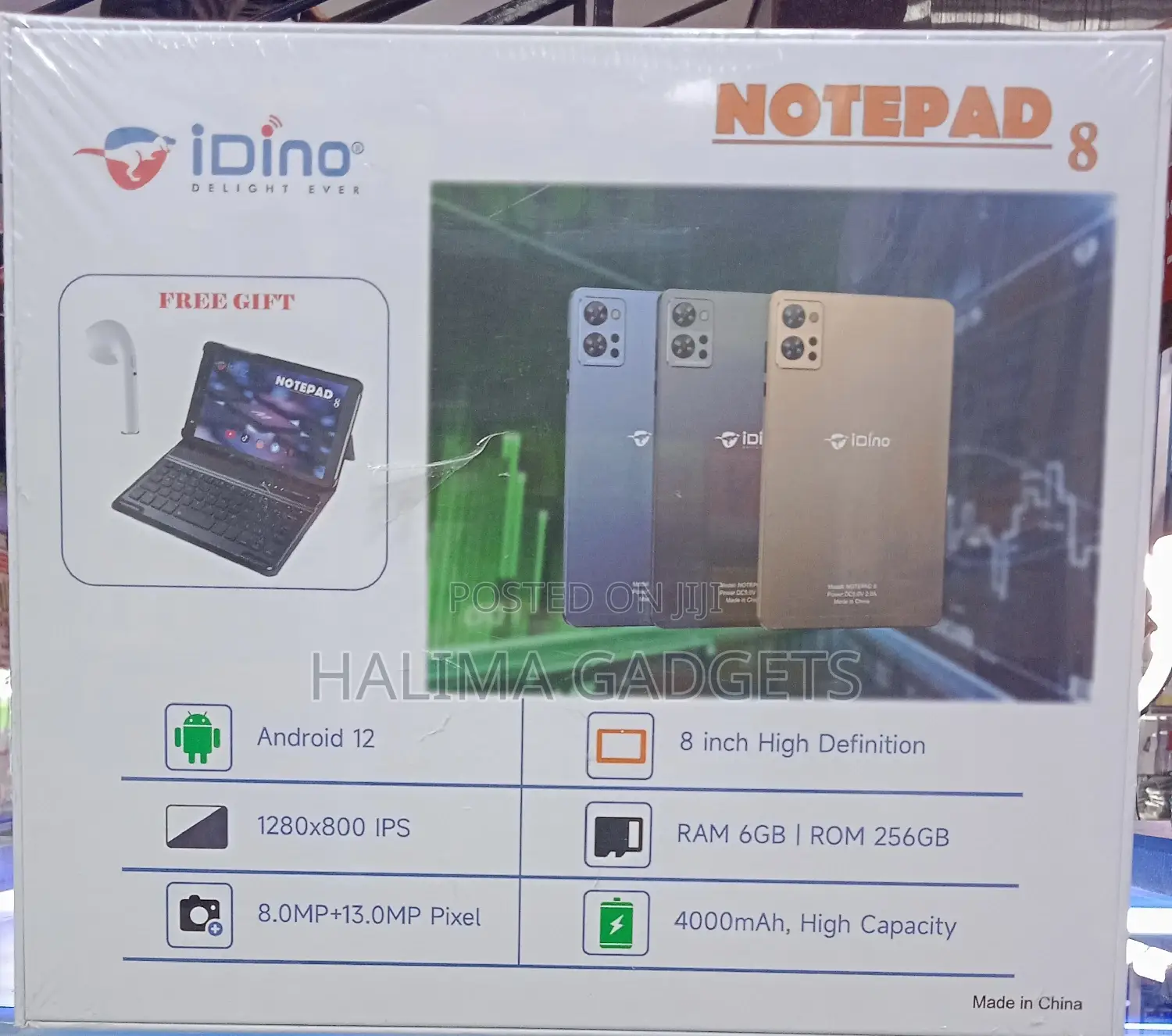 New Idino Note Pad 8 256 GB Gray