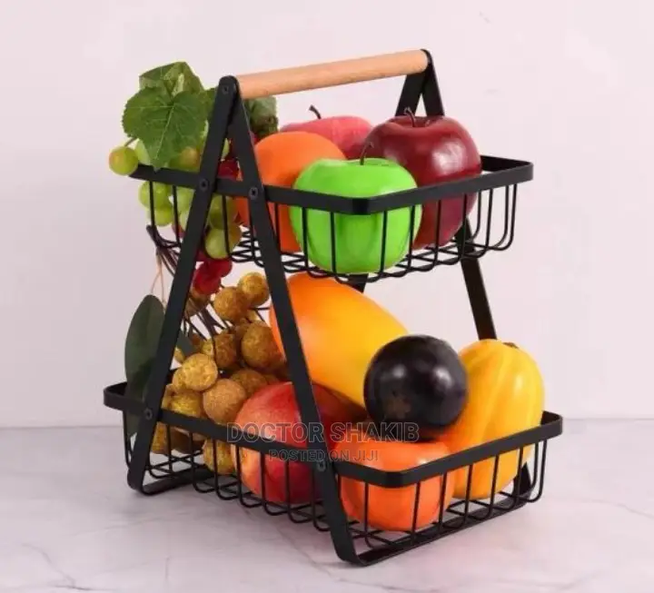 2 Tiers Fruit Basket for Kitchen