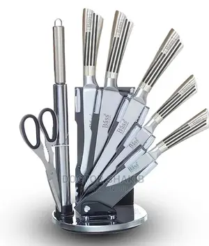 9pcs Knife Set With Rotating Table