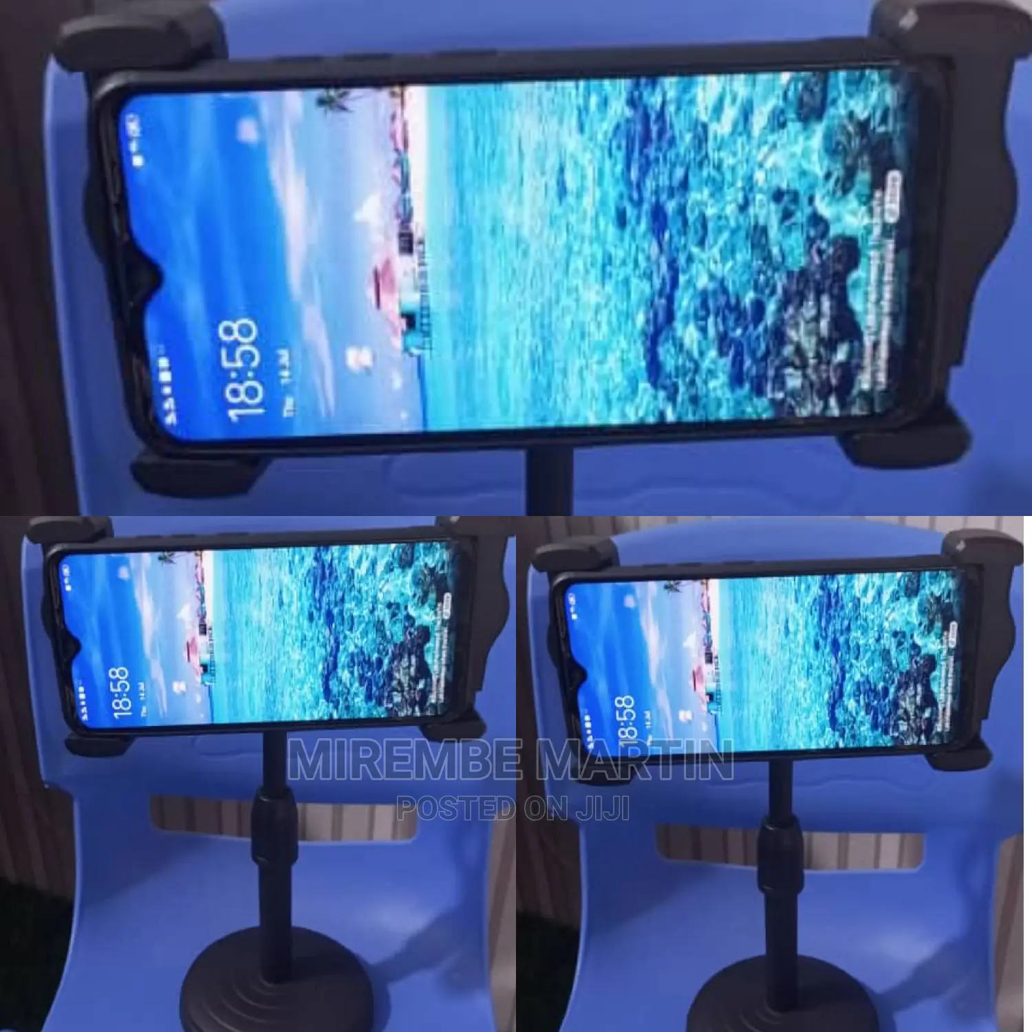Black Phone Stand