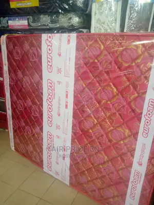Eurofoam Quilted Density Mattress.5x6 in 8 Inches.( Red)