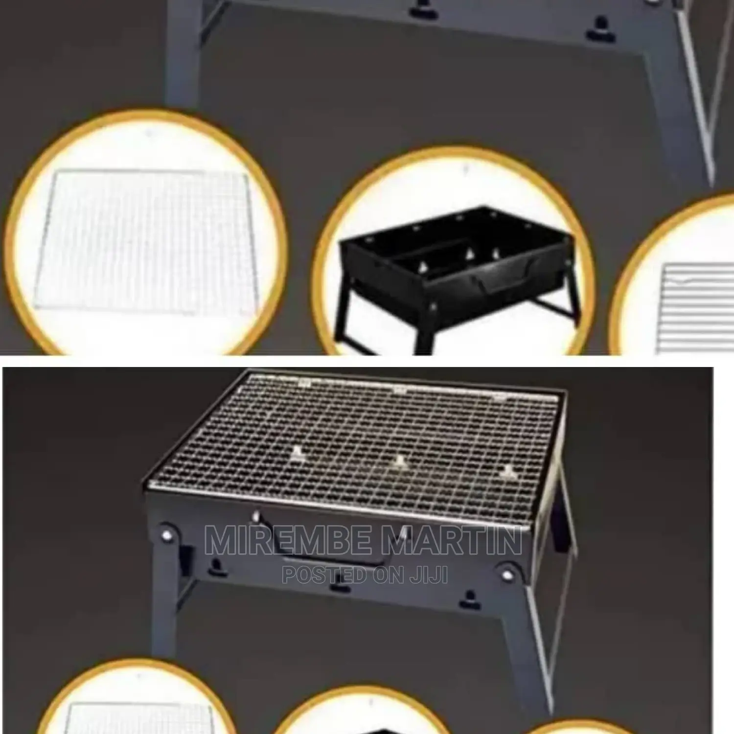 Black Portable BBQ Grill