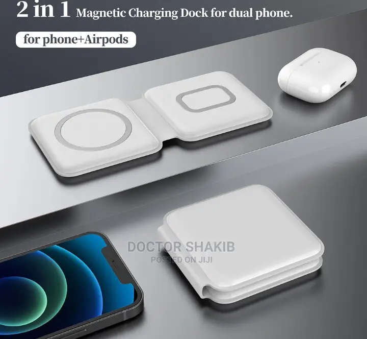 2 in 1 Foldable Magnetic Wireless Charger