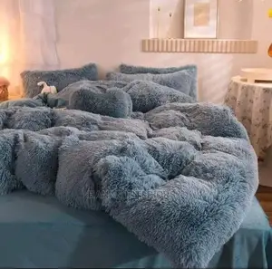 Gray Faux Heavy Duvet