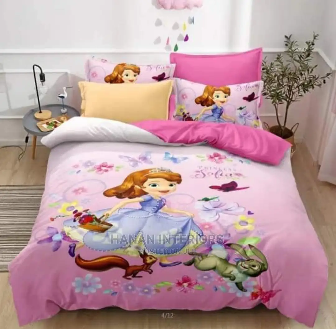 Girl Kid Cartoon Duvet Set