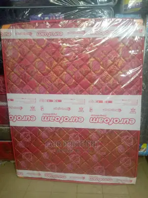 Eurofoam Quilted Density Mattress. 4x6x8inches.( Red)