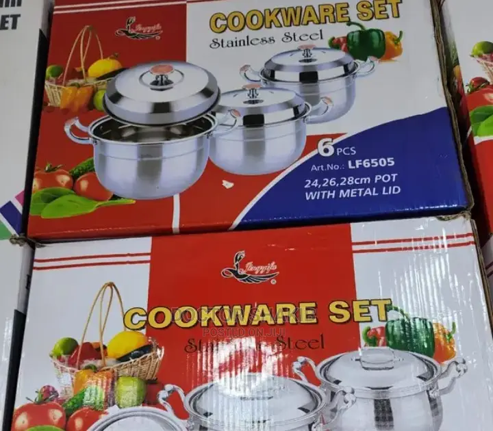 6pcs Stainless Steel Cookware Set