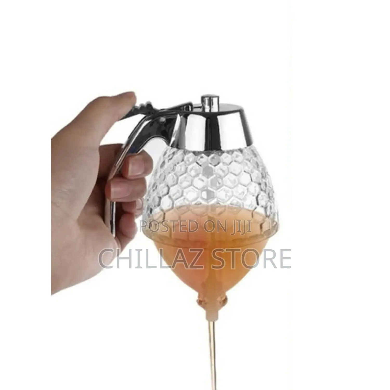 Glass Honey Dispenser.