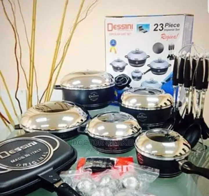 Dessini 23 Pieces Non-Stick Die Cast Cooking Pot Set
