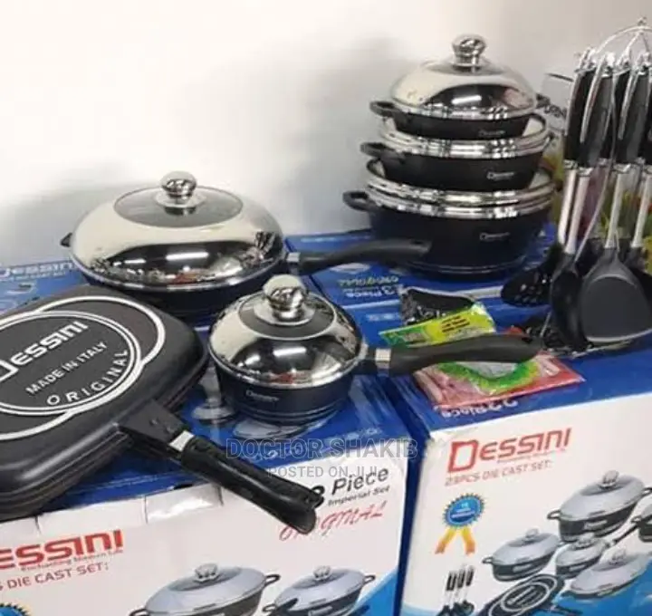 Dessini 23 Pieces Non-Stick Die Cast Cooking Pot Set