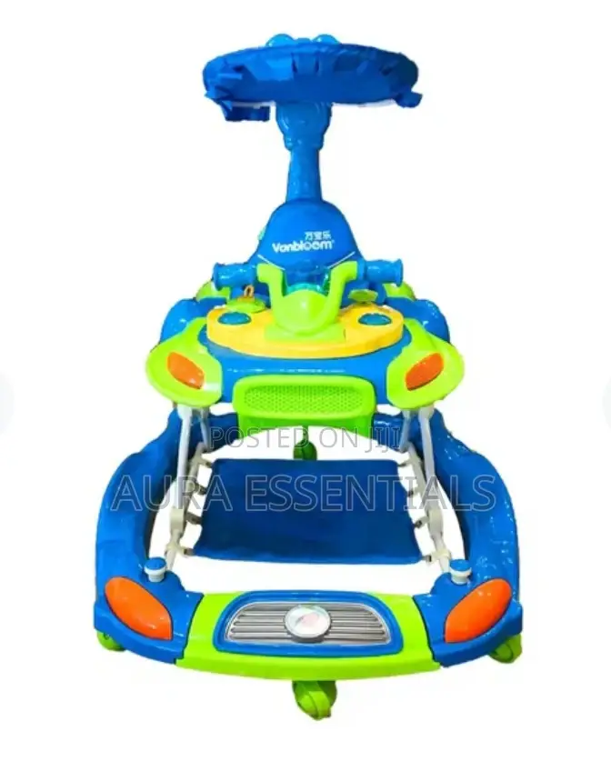 Multi-Functional Musical Walker With Push Handle