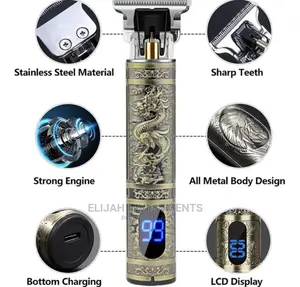 Portable Rechargeable T Blade Trimmer Cordless