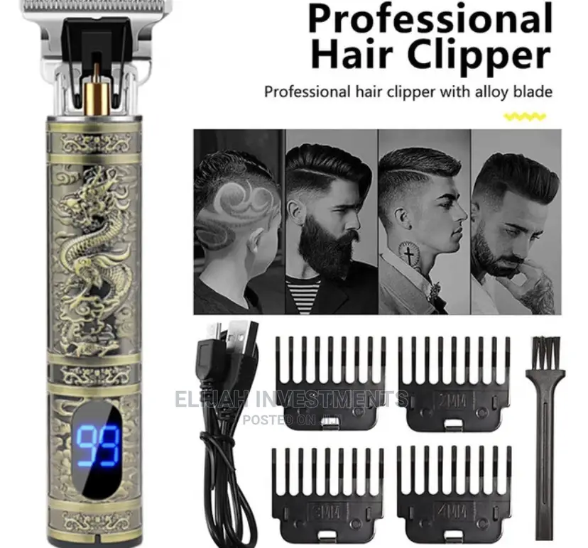 Portable Rechargeable T Blade Trimmer Cordless