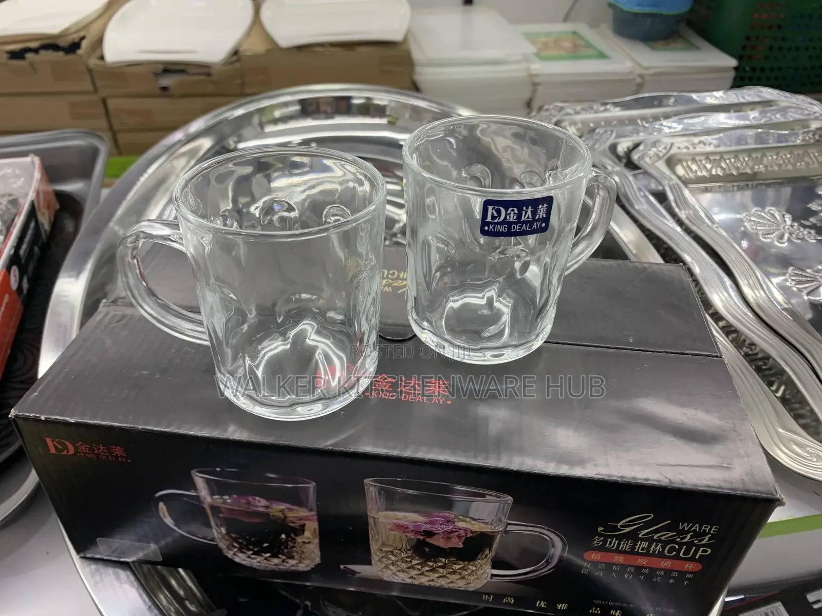6pc Classic Tea Glass Mugs