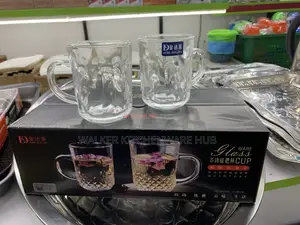 6pc Classic Tea Glass Mugs