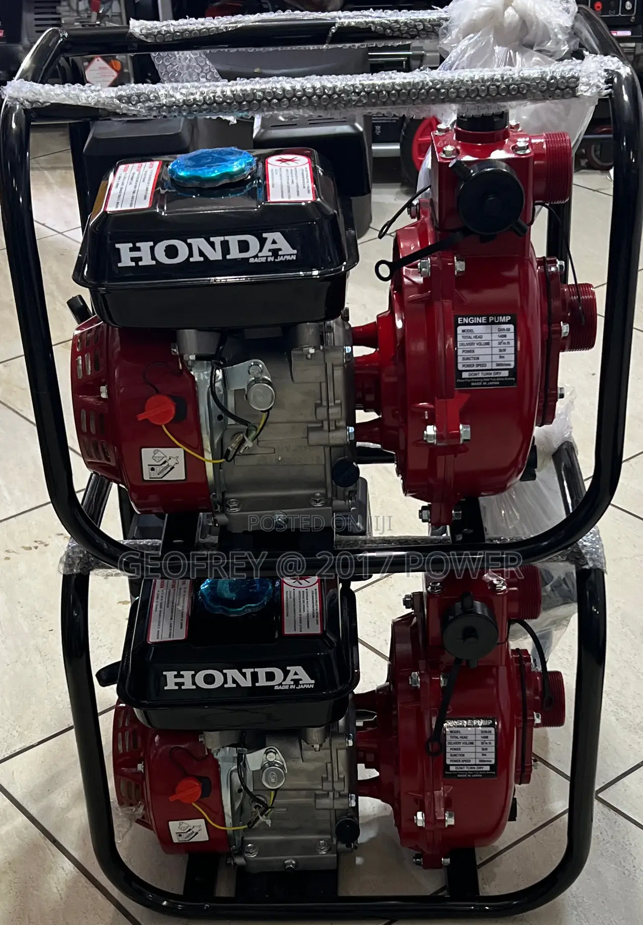 Honda High Pressure Water Pump 140m Head Japan