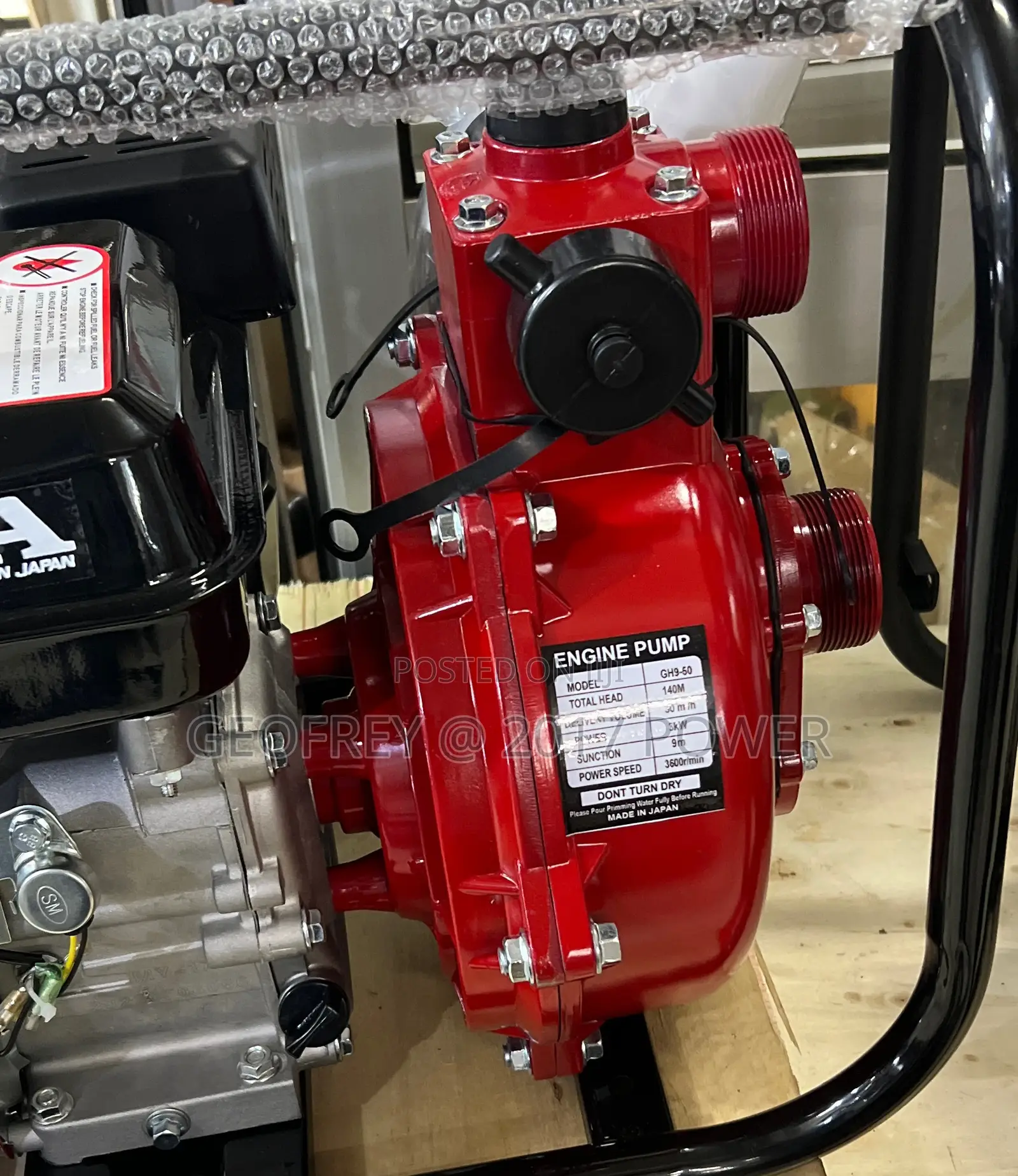 Honda High Pressure Water Pump 140m Head Japan