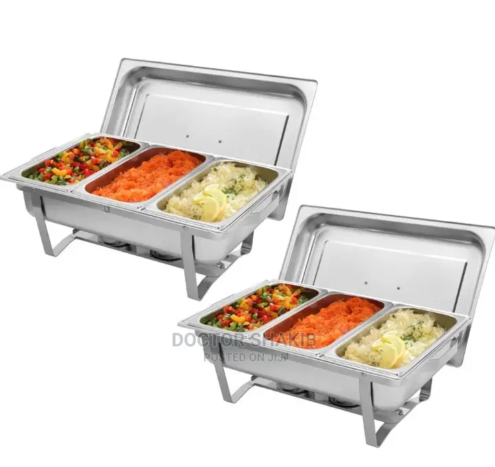 Triple Compartments Stainless Steel Chafing Dishes