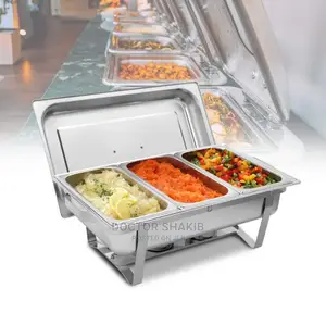 Triple Compartments Stainless Steel Chafing Dishes