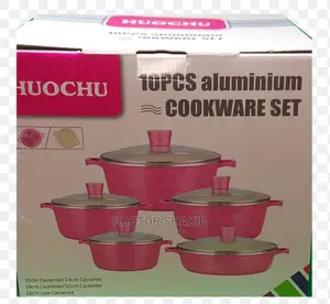 10pcs Aluminum Cookware Set