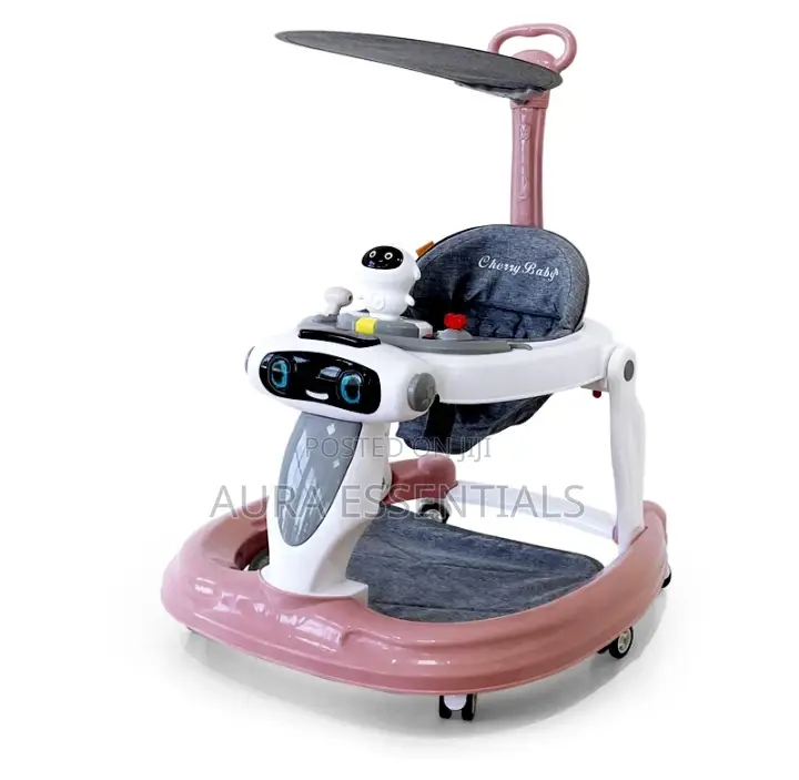 3 in 1 Baby Walker With Canopy and Push Bar