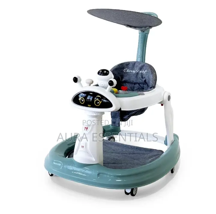 3 in 1 Baby Walker With Canopy and Push Bar