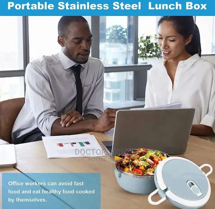 Portable Stainless Steel Thermal Insulated Lunch Box