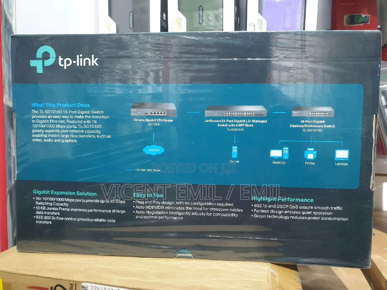 Tp-Link 16 Ports Rackmount TL-SG1016D