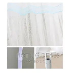 Baby Cot Mosquito Net With Stand - White