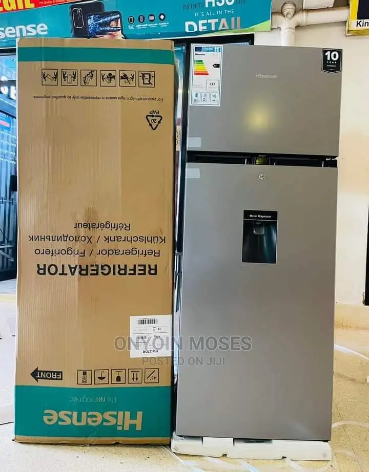 Brandnew 270l Hisense Double Door Fridge With 10year Warant