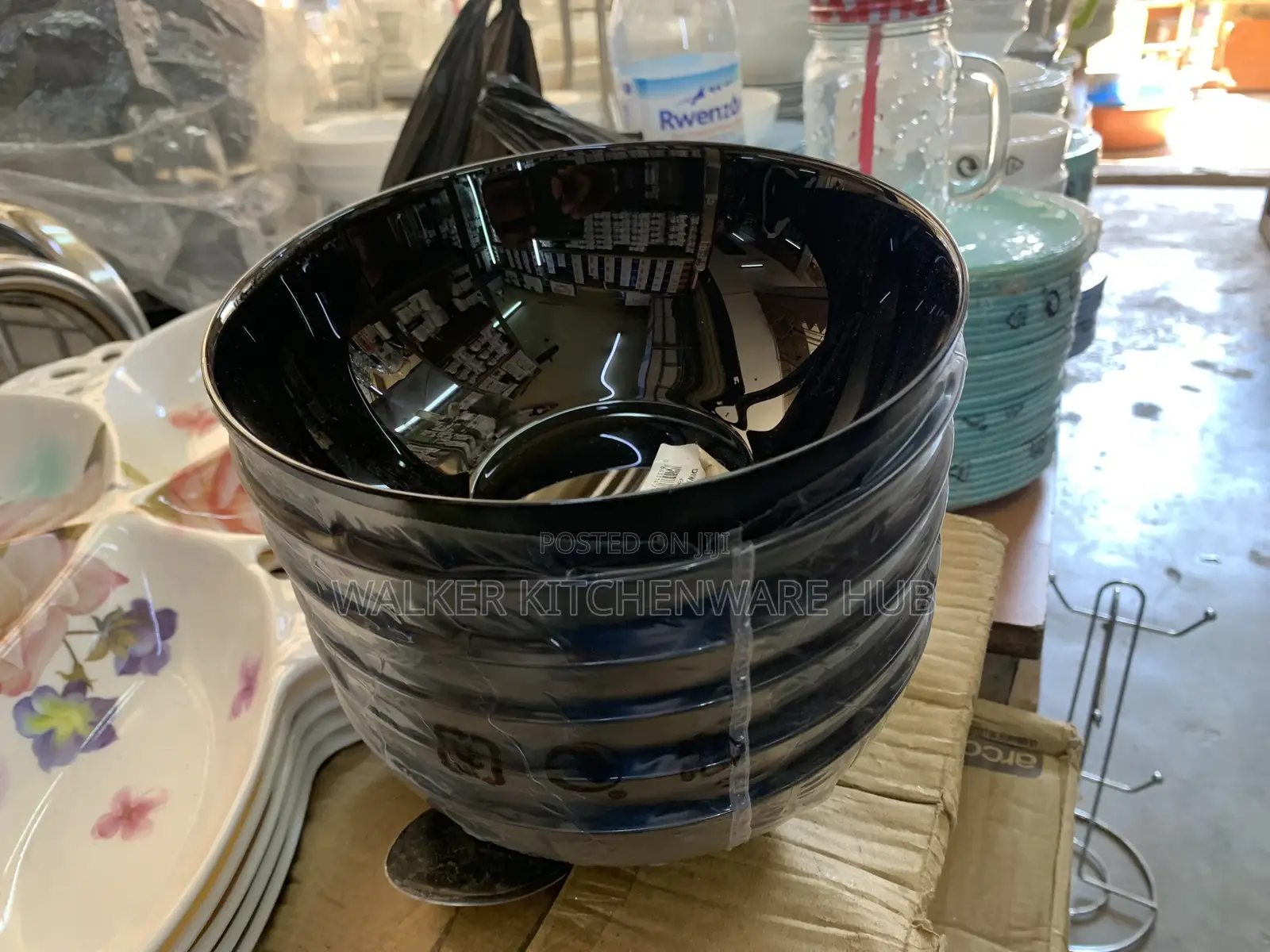6pc Luminarc Black Bowls